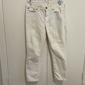 Ankle Jeans Size 30 Toothpick Skinny Stretch White